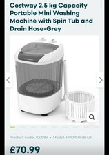 COSTWAY Portable Mini Washing